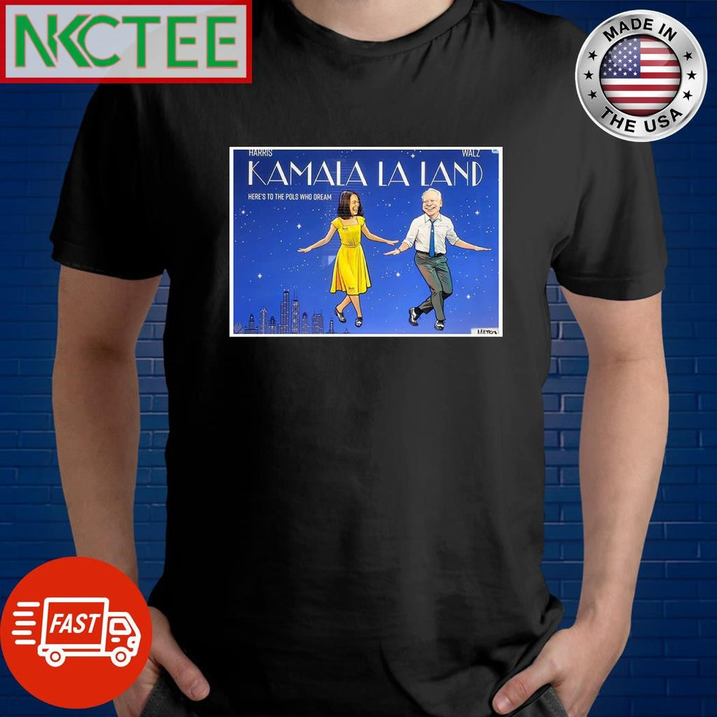 Kamala Harris Tim Walz Kamala la land shirt Unisex T-shirt, Sweatshirt, Hoodie, Long Sleeve Tee - T-Shirt, Sweatshirt, Hoodie