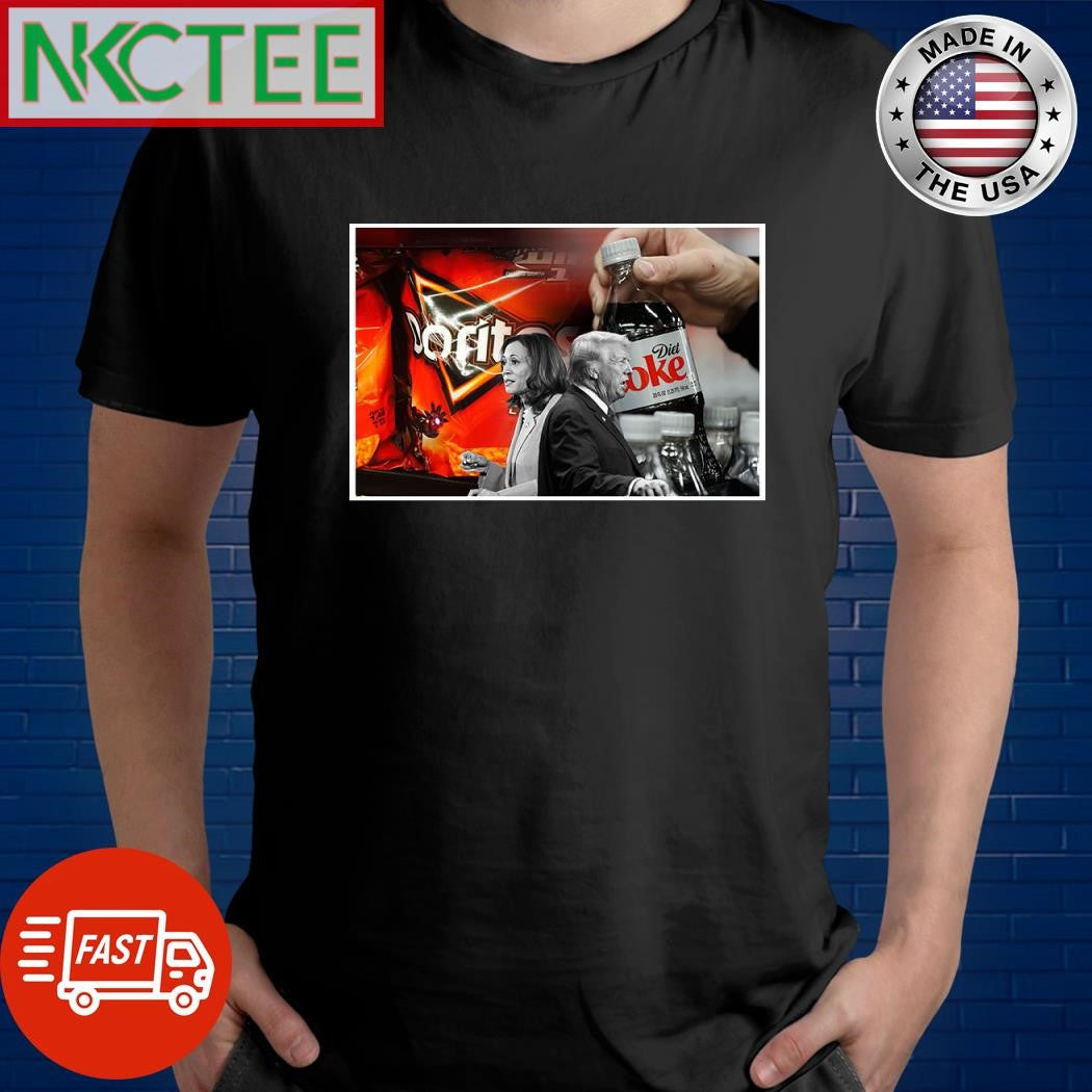 Kamala Harris and Donald Trump Doritos and Diet Coke shirt Unisex T-shirt, Sweatshirt, Hoodie, Long Sleeve Tee - T-Shirt, Sweatshirt, Hoodie