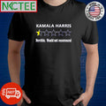 Kamala Harris horrible would not recommend shirt Unisex T-shirt, Sweatshirt, Hoodie, Long Sleeve Tee - T-Shirt, Sweatshirt, Hoodie