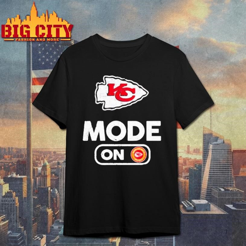 Kansas City Chiefs Football Mode On Shirt Unisex T-shirt, Sweatshirt, Hoodie, Long Sleeve Tee - T-Shirt, Sweatshirt, Hoodie
