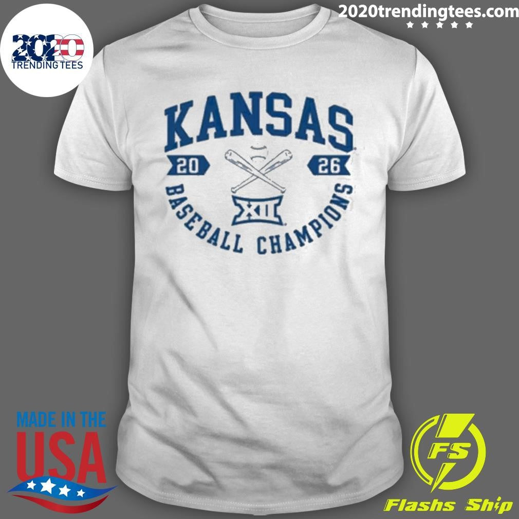 Kansas Jayhawks Summit Sportswear 2026 Big 12 Baseball Tournament Champions Shirt Unisex T-shirt, Sweatshirt, Hoodie, Long Sleeve Tee - T-Shirt, Sweatshirt, Hoodie