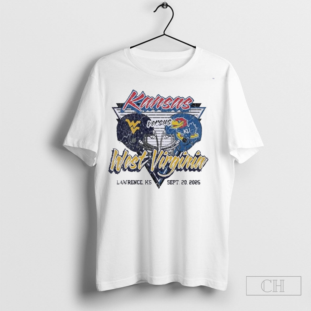 Kansas Jayhawks Vs West Virginia Mountaineers 2025 Gameday Showdown Unisex T-shirt, Sweatshirt, Hoodie, Long Sleeve Tee - T-Shirt, Sweatshirt, Hoodie