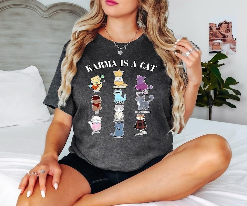 Karma Is Cat Shirt T-Shirts, Hoodie, Sweatshirt - T-Shirt, Sweatshirt, Hoodie