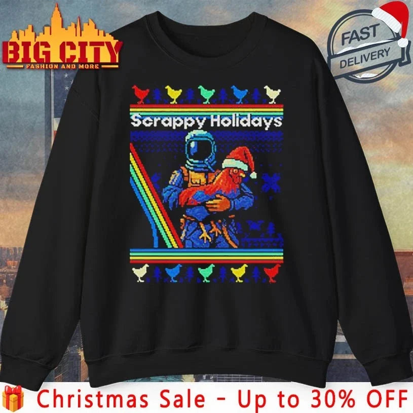 Karn Puffs Scappy Holidays christmas shirt Unisex T-shirt, Sweatshirt, Hoodie, Long Sleeve Tee - T-Shirt, Sweatshirt, Hoodie