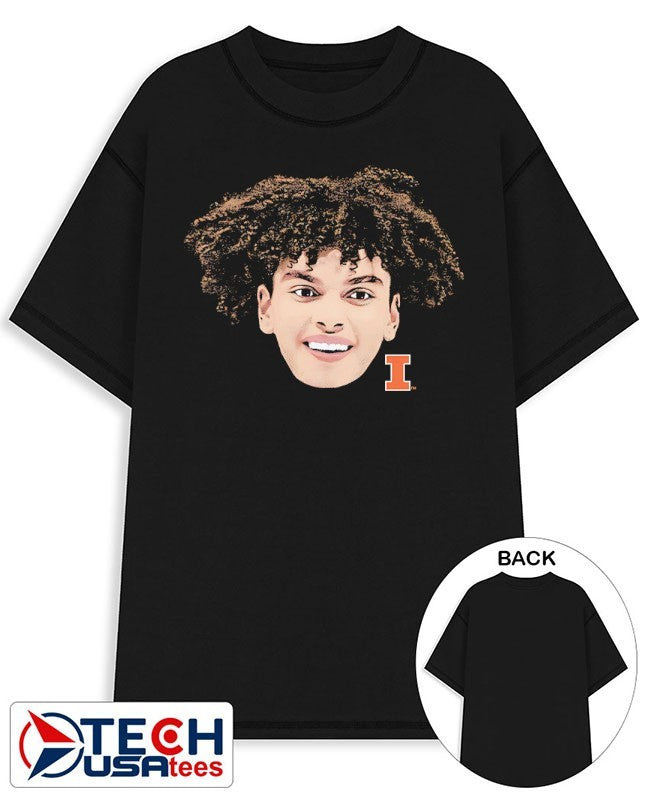 Keaton Wagler Illinois Fighting Illini Mens Basketball swag head shirt Unisex T-shirt, Sweatshirt, Hoodie, Long Sleeve Tee - T-Shirt, Sweatshirt, Hoodie