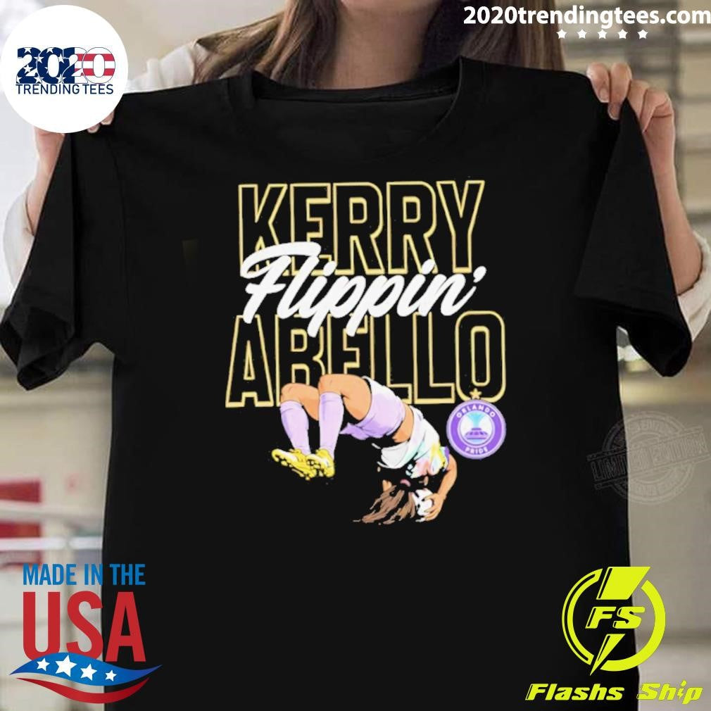 Kerry Abello Orlando Pride Nwsl Flippin Shirt Unisex T-shirt, Sweatshirt, Hoodie, Long Sleeve Tee - T-Shirt, Sweatshirt, Hoodie