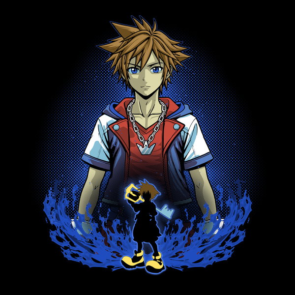 Keyblade Hero Shadowwork Unisex T-shirt, Sweatshirt, Hoodie, Long Sleeve Tee - T-Shirt, Sweatshirt, Hoodie