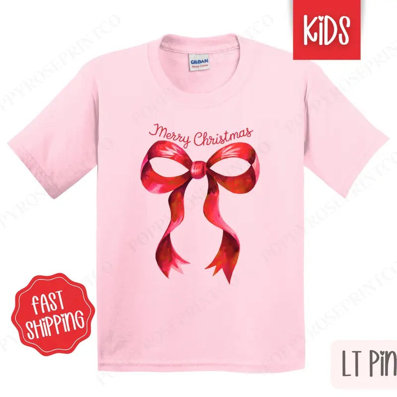 Shirt Coquette Bow Merry Gildan T-Shirts, Hoodie, Sweatshirt - T-Shirt, Sweatshirt, Hoodie