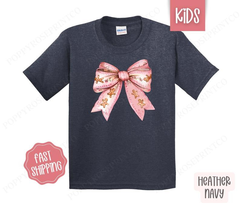 Shirt Gingerbread Bow Children'S Gildan T-Shirts, Hoodie, Sweatshirt - T-Shirt, Sweatshirt, Hoodie