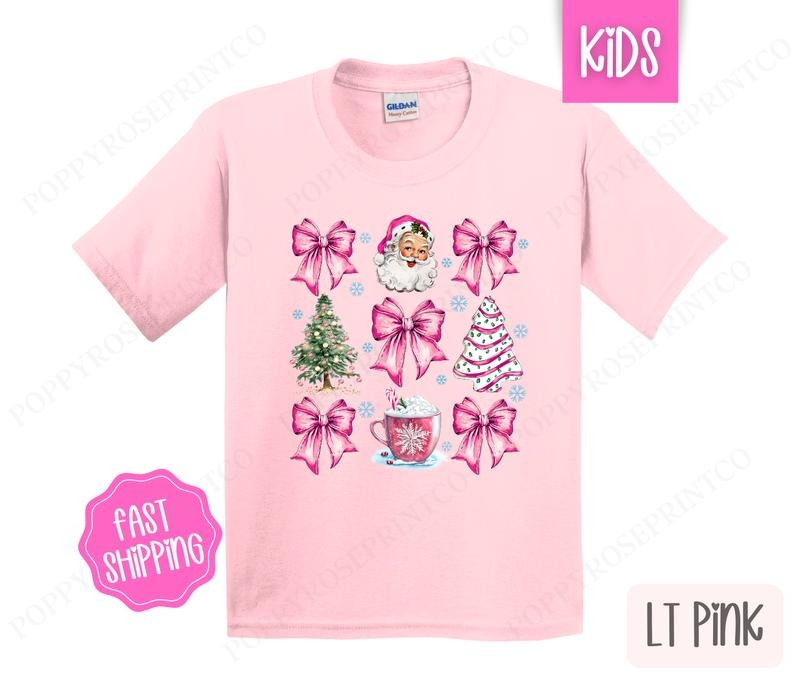 Shirt Pink Coquette Santa Children'S Gildan T-Shirts, Hoodie, Sweatshirt - T-Shirt, Sweatshirt, Hoodie