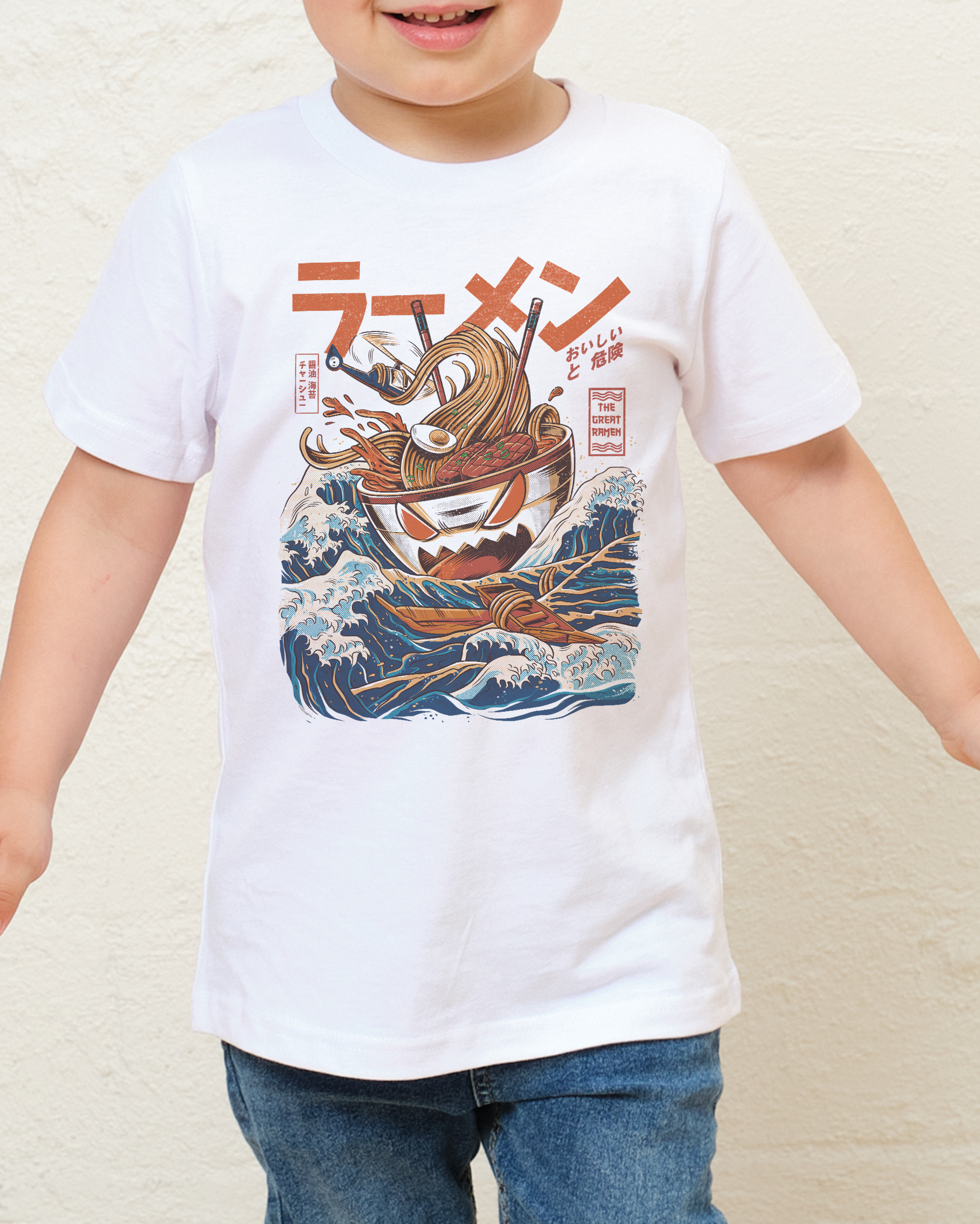 Great Ramen off Kanagawa Kids T-Shirt Unisex T-shirt, Sweatshirt, Hoodie, Long Sleeve Tee - T-Shirt, Sweatshirt, Hoodie