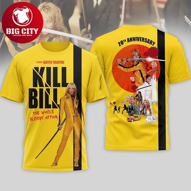 Kill Bill The Whole Bloody Affair 20Th Anniversary Two Sided Shirt Unisex T-shirt, Sweatshirt, Hoodie, Long Sleeve Tee - T-Shirt, Sweatshirt, Hoodie