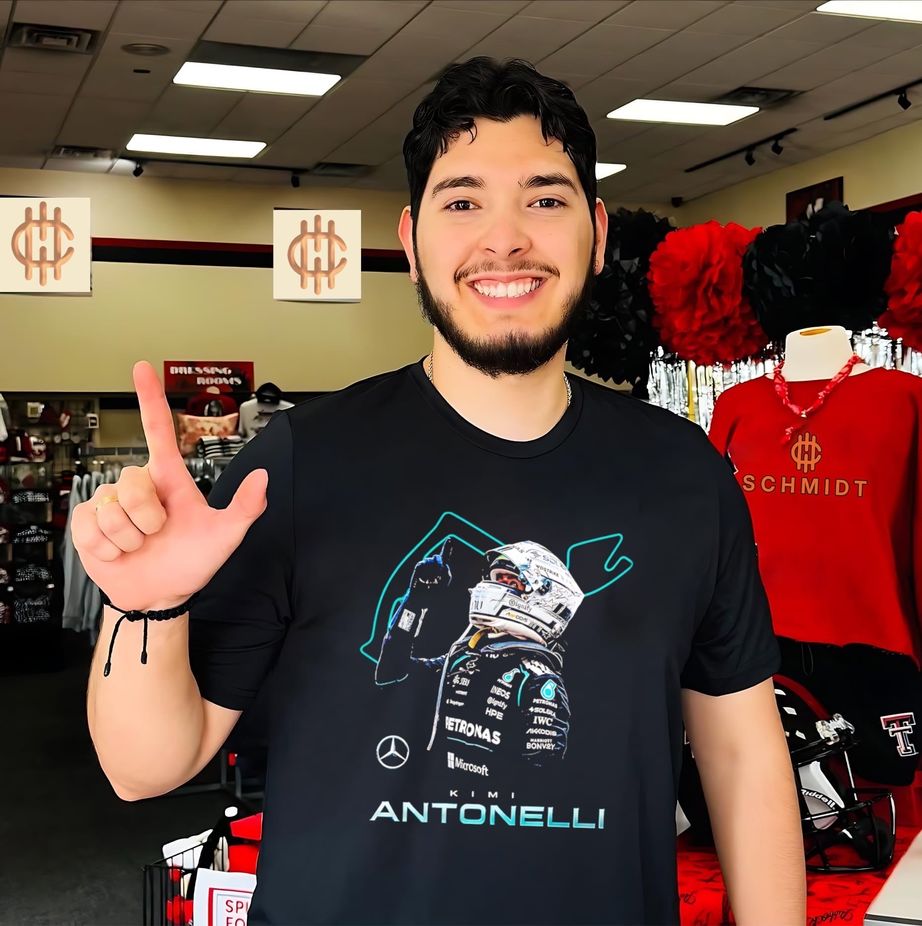Kimi Antonelli Monaco graphic shirt Unisex T-shirt, Sweatshirt, Hoodie, Long Sleeve Tee - T-Shirt, Sweatshirt, Hoodie
