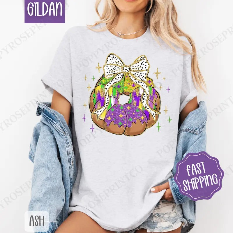 King Cake Shirt Gildan Mardi Gras Louisiana Plus Sizes T-Shirts, Hoodie, Sweatshirt - T-Shirt, Sweatshirt, Hoodie