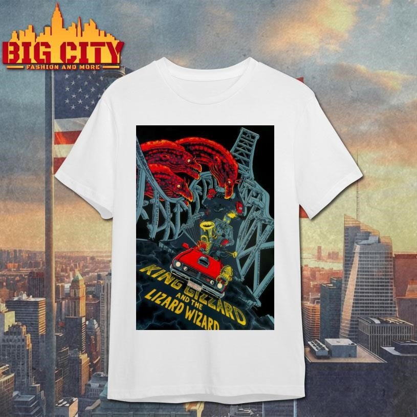 King Gizzard And The Lizard Wizard 12_9-12_10_2025 Brisbane AUS Poster Shirt Unisex T-shirt, Sweatshirt, Hoodie, Long Sleeve Tee - T-Shirt, Sweatshirt, Hoodie