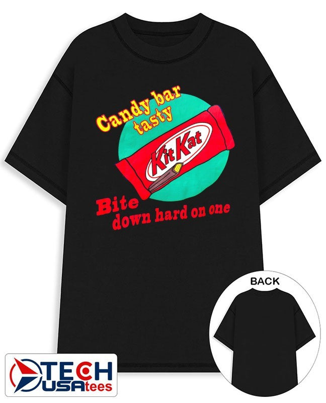 Kit Kat candy bar tasty bite down hard on one shirt Unisex T-shirt, Sweatshirt, Hoodie, Long Sleeve Tee - T-Shirt, Sweatshirt, Hoodie