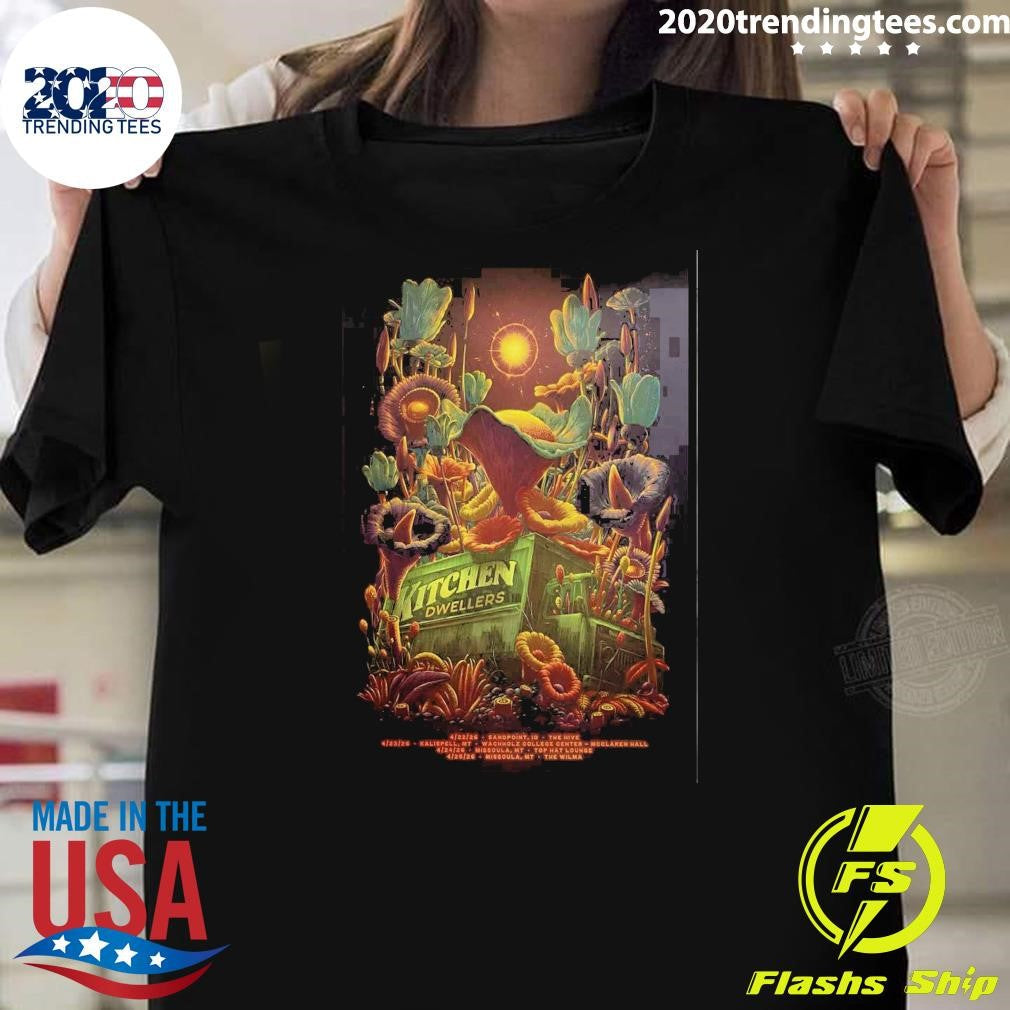 Kitchen Dwellers 2026 Spring Tour Shirt Unisex T-shirt, Sweatshirt, Hoodie, Long Sleeve Tee - T-Shirt, Sweatshirt, Hoodie