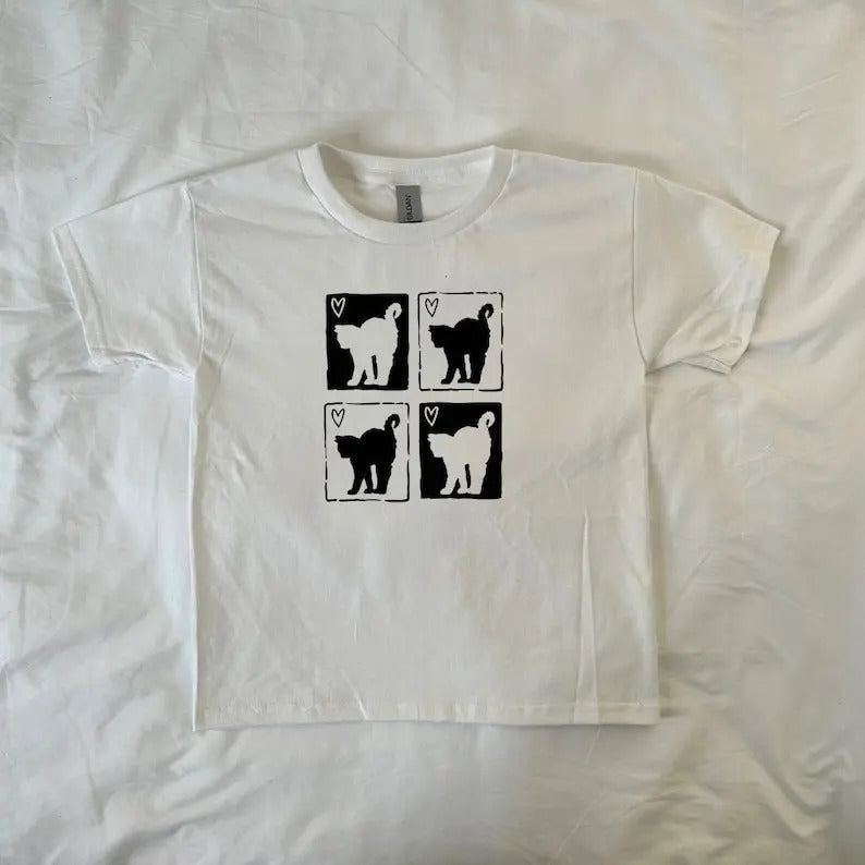 Kitten Baby Vintage Cat Y2K Pintrest Coquette Cute Cat Lovers T-Shirts, Hoodie, Sweatshirt - T-Shirt, Sweatshirt, Hoodie