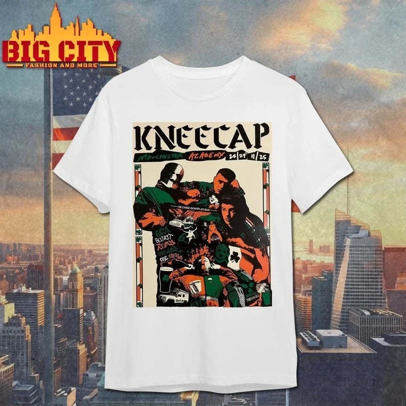 Kneecap Manchester Academy November 28-29 2025 Live Show Poster shirt Unisex T-shirt, Sweatshirt, Hoodie, Long Sleeve Tee - T-Shirt, Sweatshirt, Hoodie