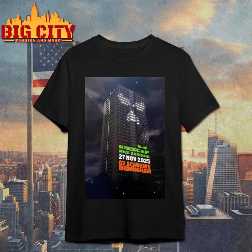 Kneecap Nov 27 2025 O2 Academy Birmingham England Poster Shirt Unisex T-shirt, Sweatshirt, Hoodie, Long Sleeve Tee - T-Shirt, Sweatshirt, Hoodie