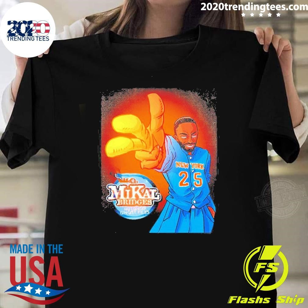 Knicks Mikal Bridges No Longer Ghost Files Shirt Unisex T-shirt, Sweatshirt, Hoodie, Long Sleeve Tee - T-Shirt, Sweatshirt, Hoodie