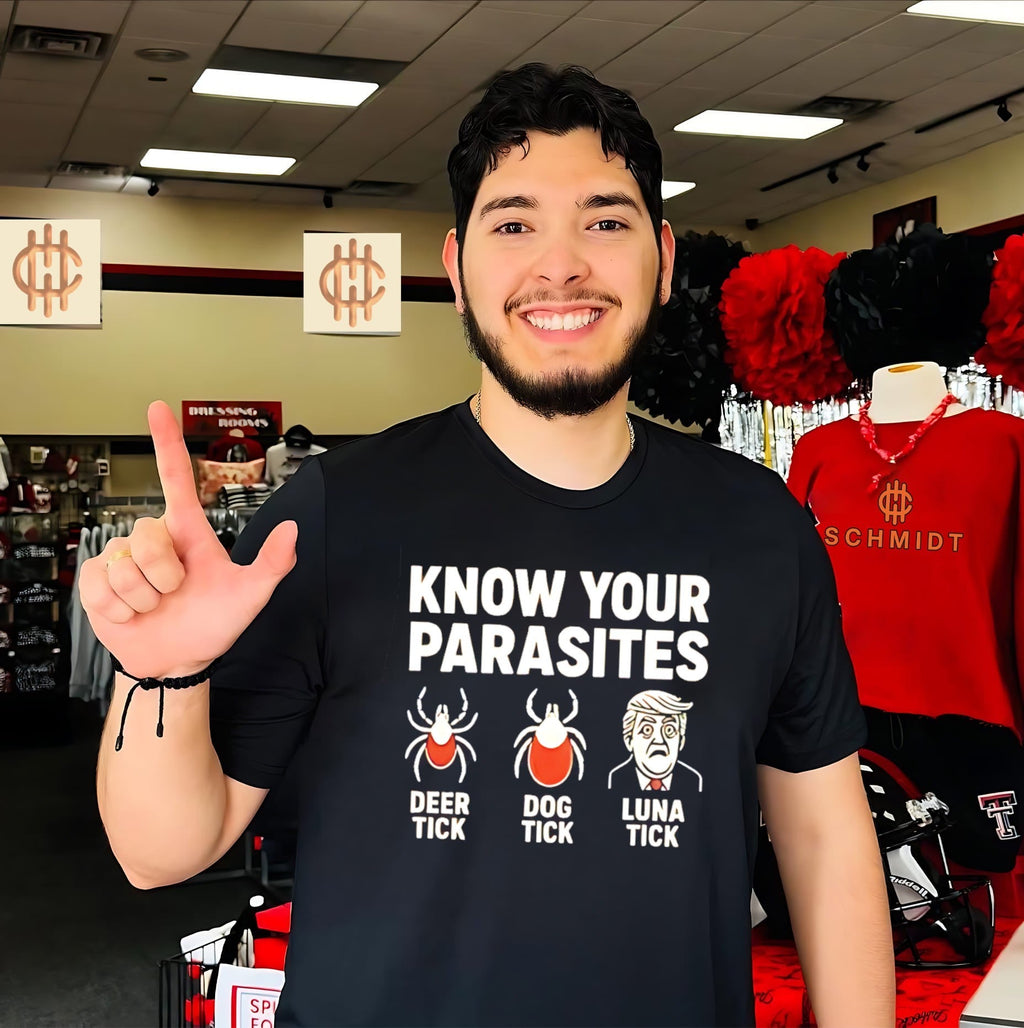 Know your parasites deer tick dog tick luna tick shirt Unisex T-shirt, Sweatshirt, Hoodie, Long Sleeve Tee - T-Shirt, Sweatshirt, Hoodie