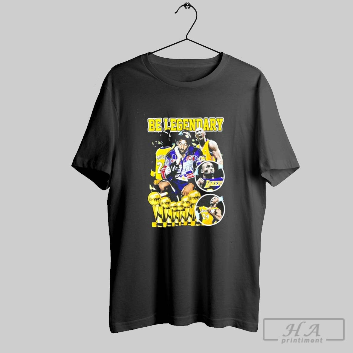 Kobe Be Legendary Trophy Graphic Unisex T-shirt, Sweatshirt, Hoodie, Long Sleeve Tee - T-Shirt, Sweatshirt, Hoodie