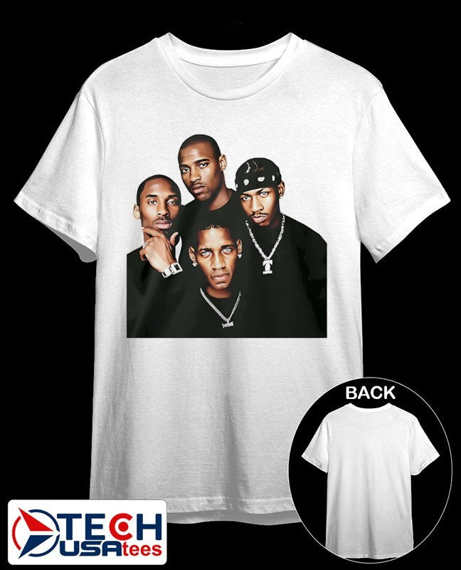 Kobe Iverson T Mac Carter Basketball Legends shirt Unisex T-shirt, Sweatshirt, Hoodie, Long Sleeve Tee - T-Shirt, Sweatshirt, Hoodie