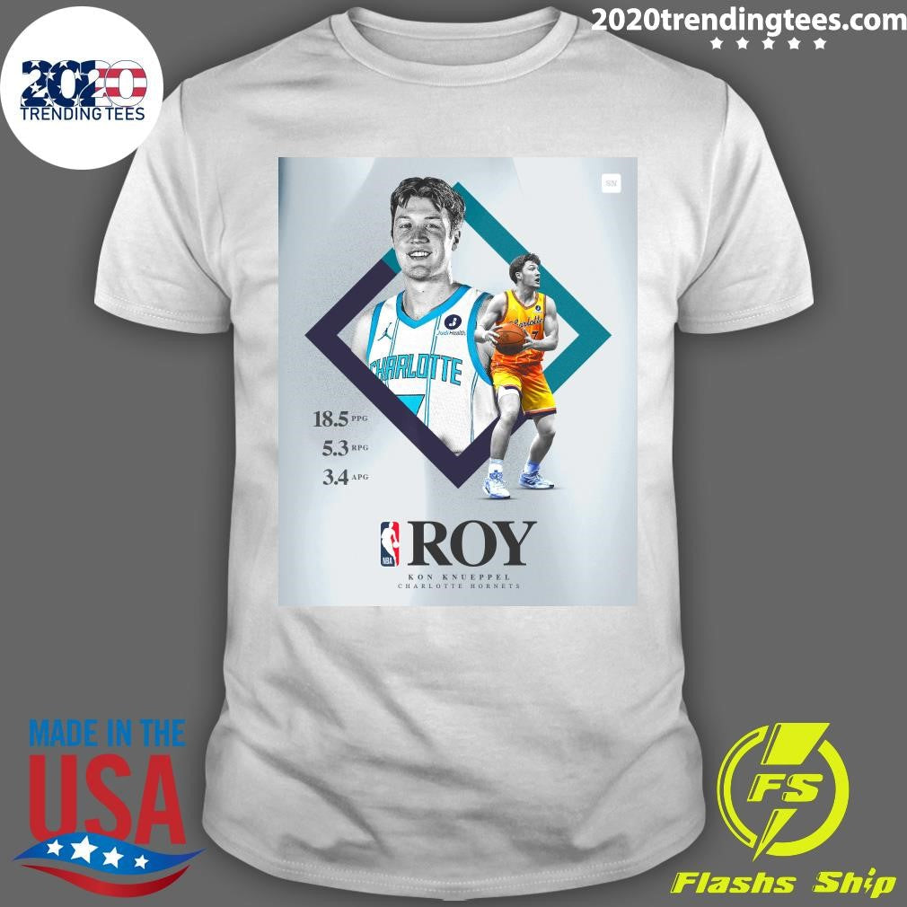 Kon Knueppel is The Sporting News Rookie of the Year Shirt Unisex T-shirt, Sweatshirt, Hoodie, Long Sleeve Tee - T-Shirt, Sweatshirt, Hoodie