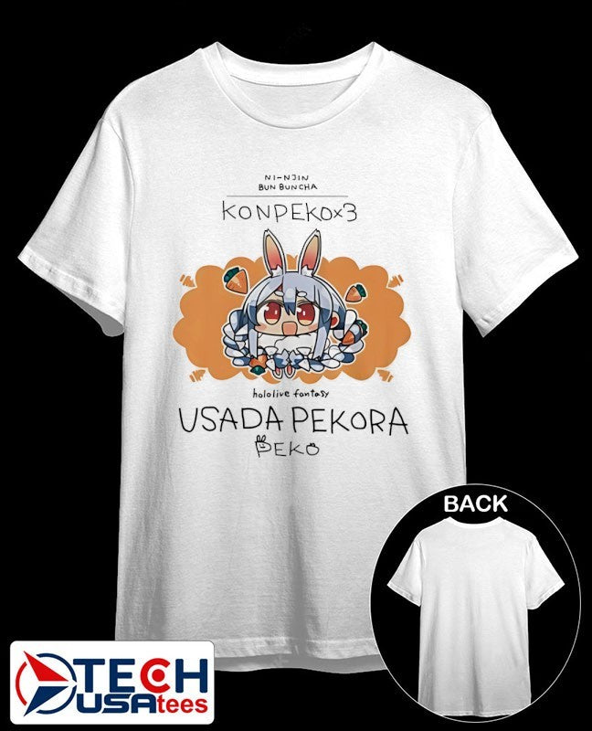 Konpekox3 Hololive Fantasy Usada Pekora shirt Unisex T-shirt, Sweatshirt, Hoodie, Long Sleeve Tee - T-Shirt, Sweatshirt, Hoodie