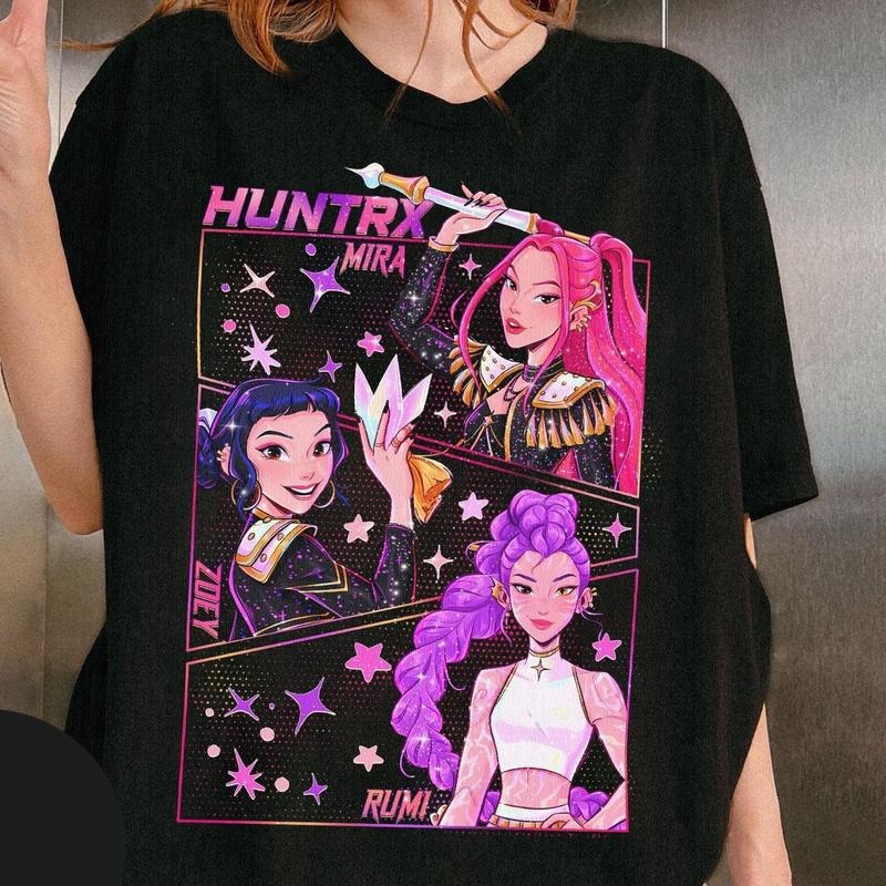 Kpop Demon Hunters Jinu Manga Kpop Huntrix Demon Hunter Shirt Saja Kpop T-Shirts, Hoodie, Sweatshirt - T-Shirt, Sweatshirt, Hoodie