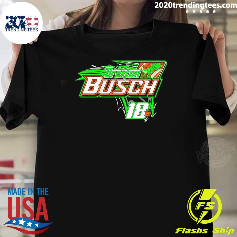 Kyle Busch 18 Brexton Tribute Vintage Shirt Unisex T-shirt, Sweatshirt, Hoodie, Long Sleeve Tee - T-Shirt, Sweatshirt, Hoodie