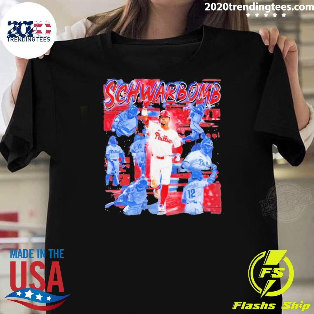 Kyle Schwarber Schwarbomb Philadelphia Phillies Mlb Baseball 2026 Shirt Unisex T-shirt, Sweatshirt, Hoodie, Long Sleeve Tee - T-Shirt, Sweatshirt, Hoodie