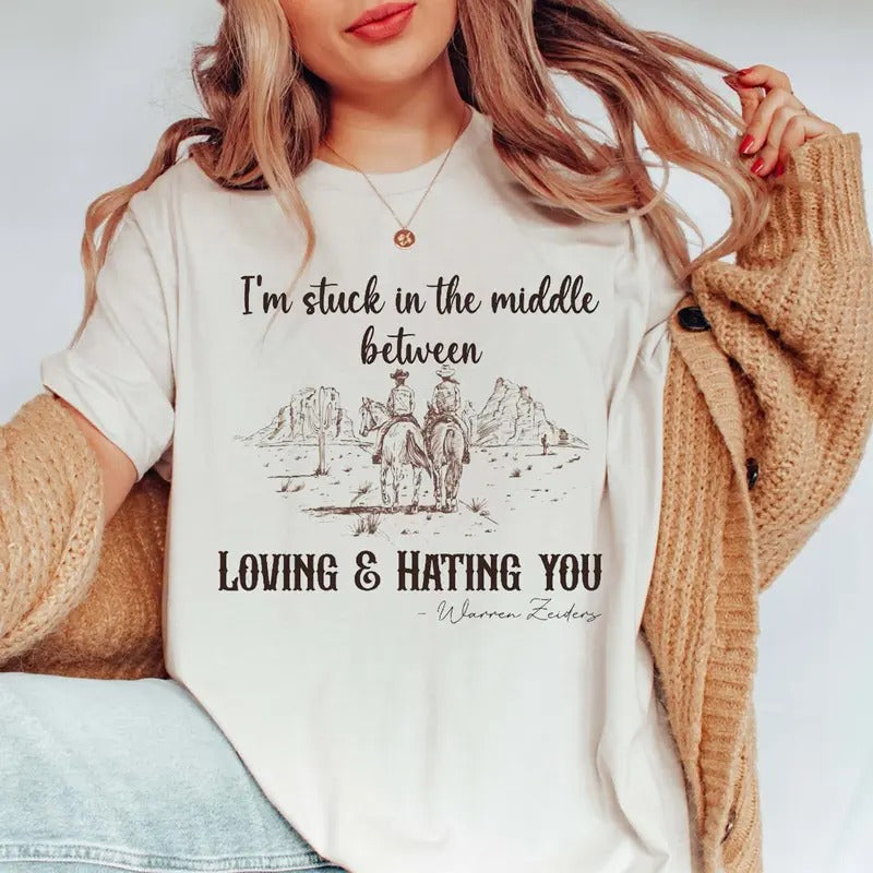 L0ving H4ting You W4rren Zeid3rs Country Music Top Concert Oufit Short Sleeve Shirt Casual T-Shirts, Hoodie, Sweatshirt - T-Shirt, Sweatshirt, Hoodie