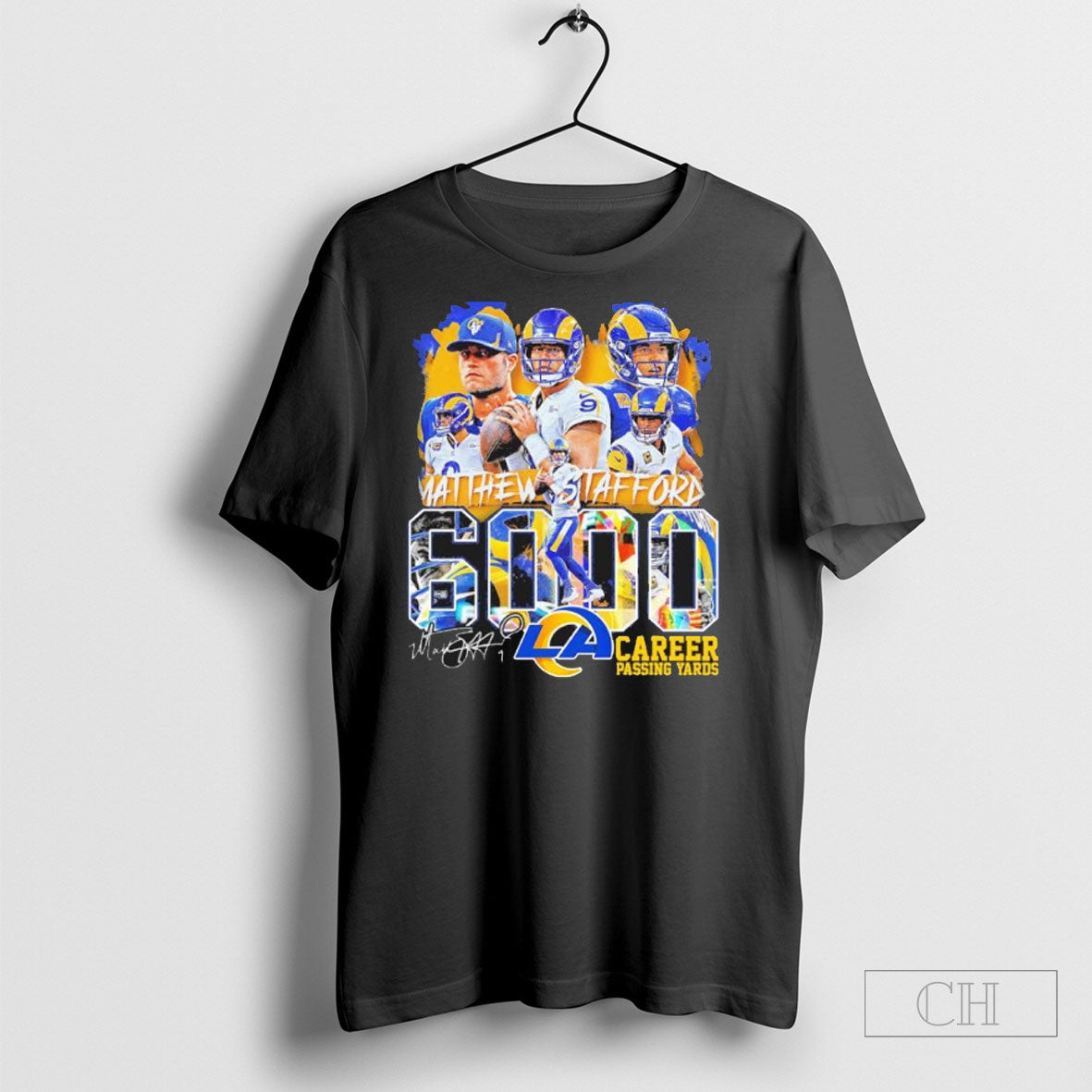 La Rams Matthew Stafford 60000 Yards Unisex T-shirt, Sweatshirt, Hoodie, Long Sleeve Tee - T-Shirt, Sweatshirt, Hoodie