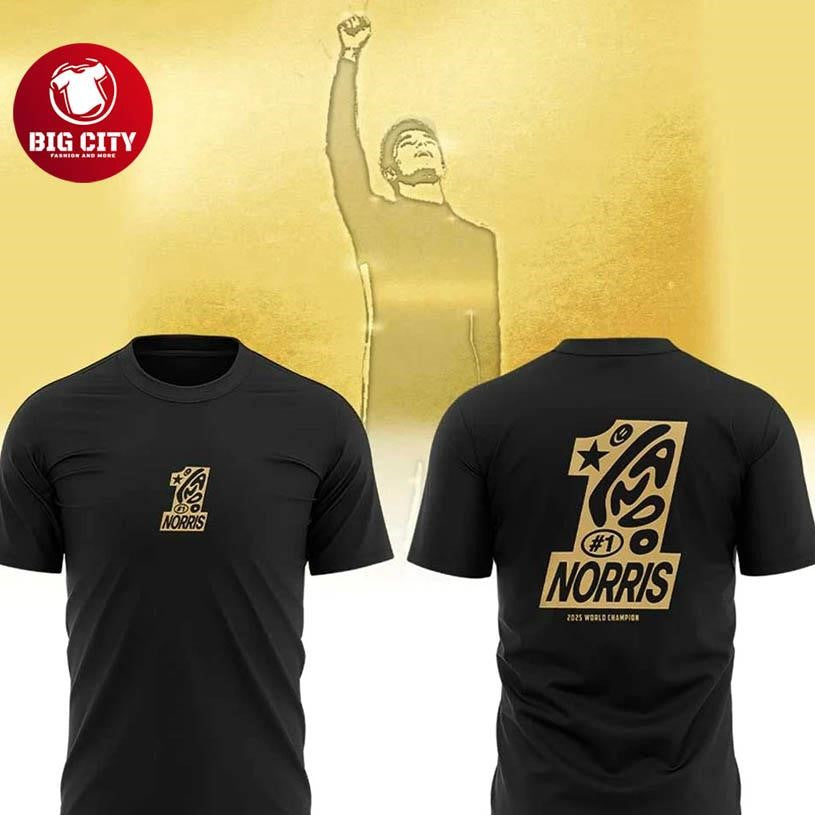 LANDO COLLECTION WORLD CHAMPION 2025 Special Two Sided Shirt Unisex T-shirt, Sweatshirt, Hoodie, Long Sleeve Tee - T-Shirt, Sweatshirt, Hoodie