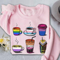 LGBT Coffee LGBT Pride Pride Month LGBT Gay Pride Pride Flag Gay Coffee Lover Rainbow LGBT T-Shirts, Hoodie, Sweatshirt - T-Shirt, Sweatshirt, Hoodie