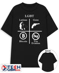 LGBT Latinas Guns Bitcoin Tax Evasion shirt Unisex T-shirt, Sweatshirt, Hoodie, Long Sleeve Tee - T-Shirt, Sweatshirt, Hoodie