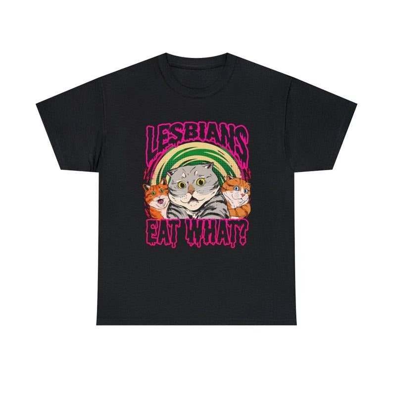 LGBT Lesbian Eat What Cat Vintage Busy Thinking Shirt Lesbian Shirt Pride Month Shirt LGBT Shirt T-Shirts, Hoodie, Sweatshirt - T-Shirt, Sweatshirt, Hoodie