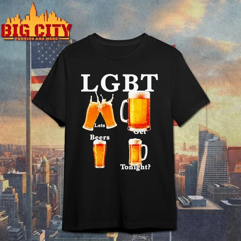 LGBT Let’s Get Beers Tonight shirt Unisex T-shirt, Sweatshirt, Hoodie, Long Sleeve Tee - T-Shirt, Sweatshirt, Hoodie