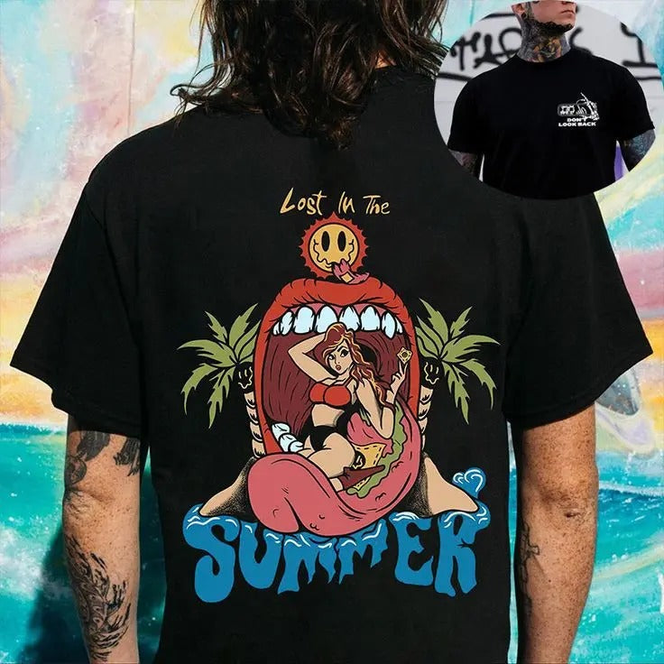 LOST SUMMER Sexy Lady Print S 5Xl Shirt Today Shirt Love Shirt Retro Life Shirt Short Sleeve Naughty Clothes T-Shirts, Hoodie, Sweatshirt - T-Shirt, Sweatshirt, Hoodie