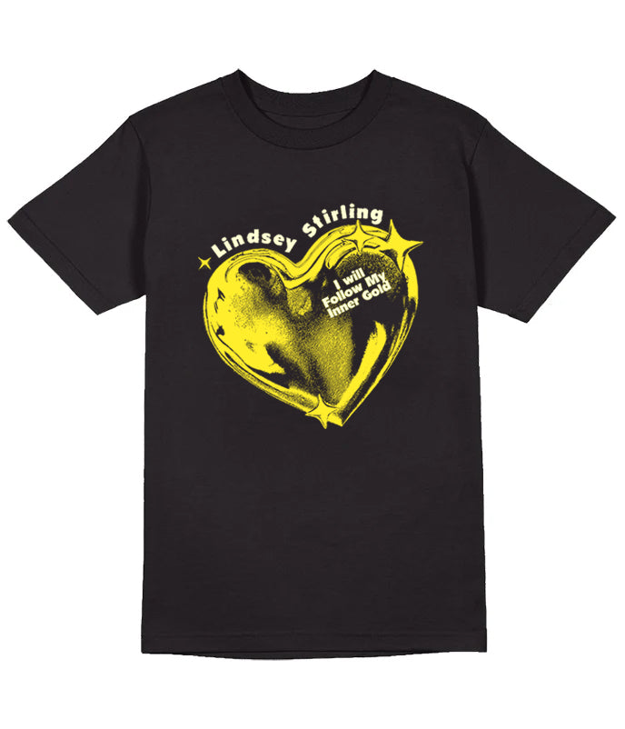 Lindsey Stirling Gold Heart Shirt T-Shirts, Hoodie, Sweatshirt - T-Shirt, Sweatshirt, Hoodie