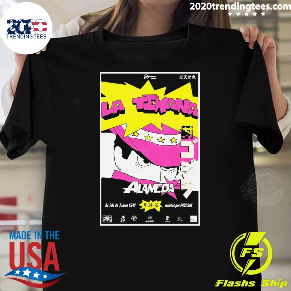 La Texana Puebla, Mexico On April 11, 2026 Event Shirt Unisex T-shirt, Sweatshirt, Hoodie, Long Sleeve Tee - T-Shirt, Sweatshirt, Hoodie