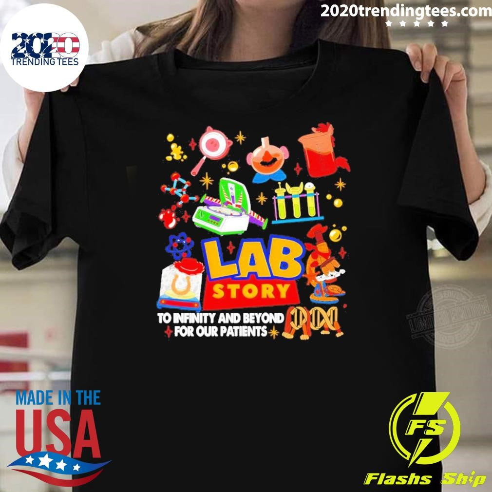 Lab Story Week 2026 To Infinity And Beyond For Our Patients Shirt Unisex T-shirt, Sweatshirt, Hoodie, Long Sleeve Tee - T-Shirt, Sweatshirt, Hoodie