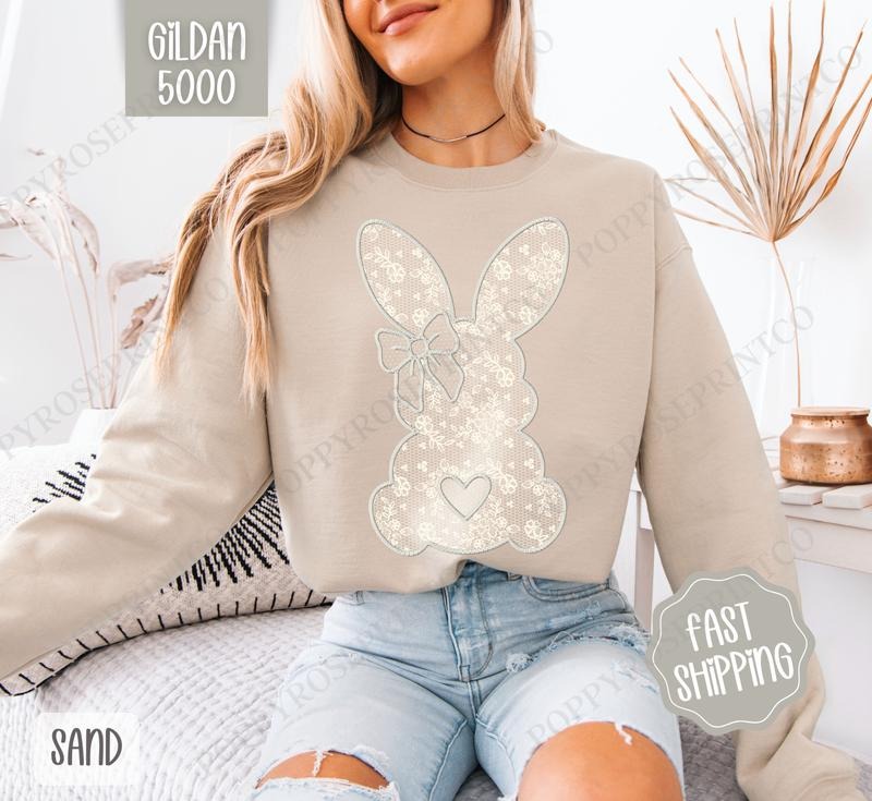Lace Bunny Easter Bunny Her T-Shirts, Hoodie, Sweatshirt - T-Shirt, Sweatshirt, Hoodie