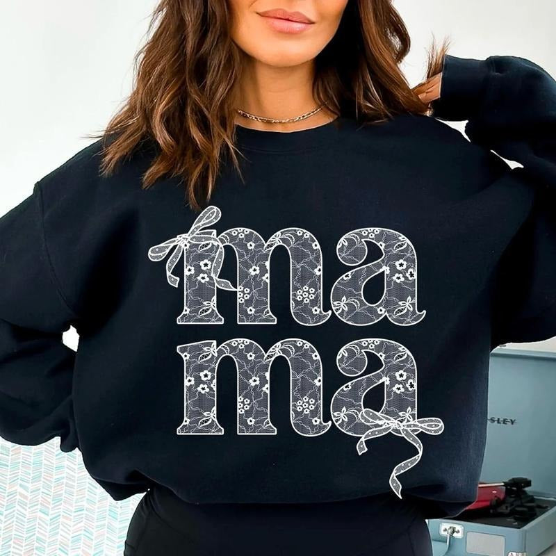 Lace Mama Coquette Mama Shirt Floral Mama Chinoiserie Coquette Shirt Lace Coquette Bow Mom T-Shirts, Hoodie, Sweatshirt - T-Shirt, Sweatshirt, Hoodie