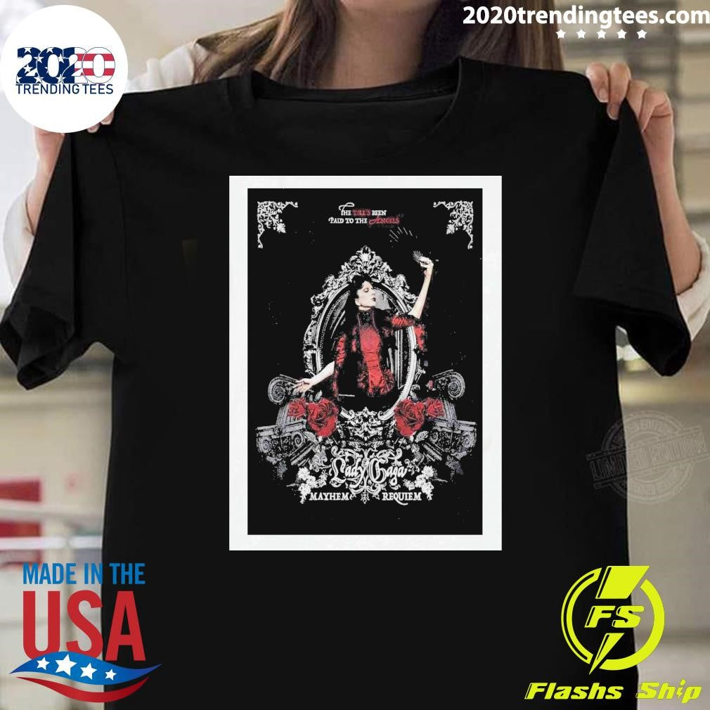 Lady Gaga Mayhem Ball Tour 2026 Requiem Poster Shirt Unisex T-shirt, Sweatshirt, Hoodie, Long Sleeve Tee - T-Shirt, Sweatshirt, Hoodie
