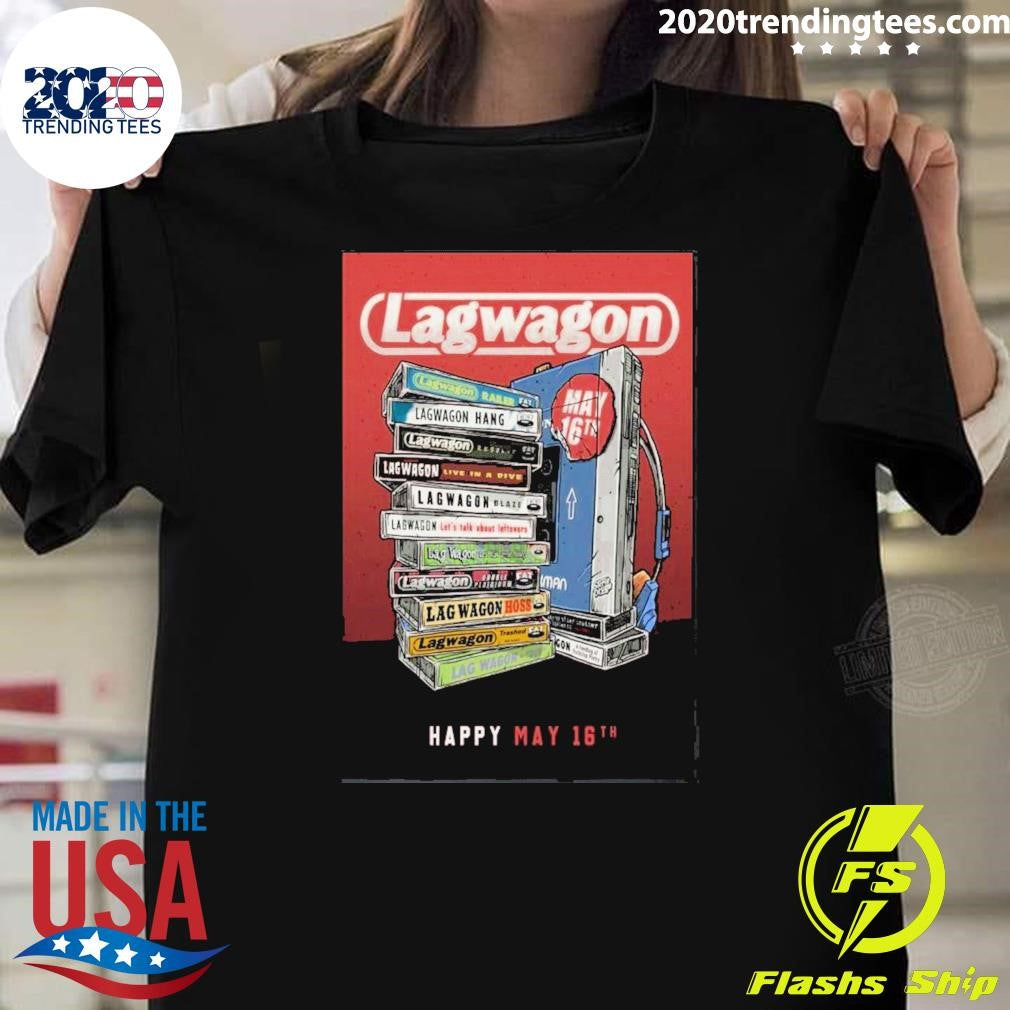 Lagwagon Celebrating 35 Years Of Fat Wreck Chords On May 16 2026 In San Francisco Ca Poster Shirt - T-Shirt, Sweatshirt, Hoodie
