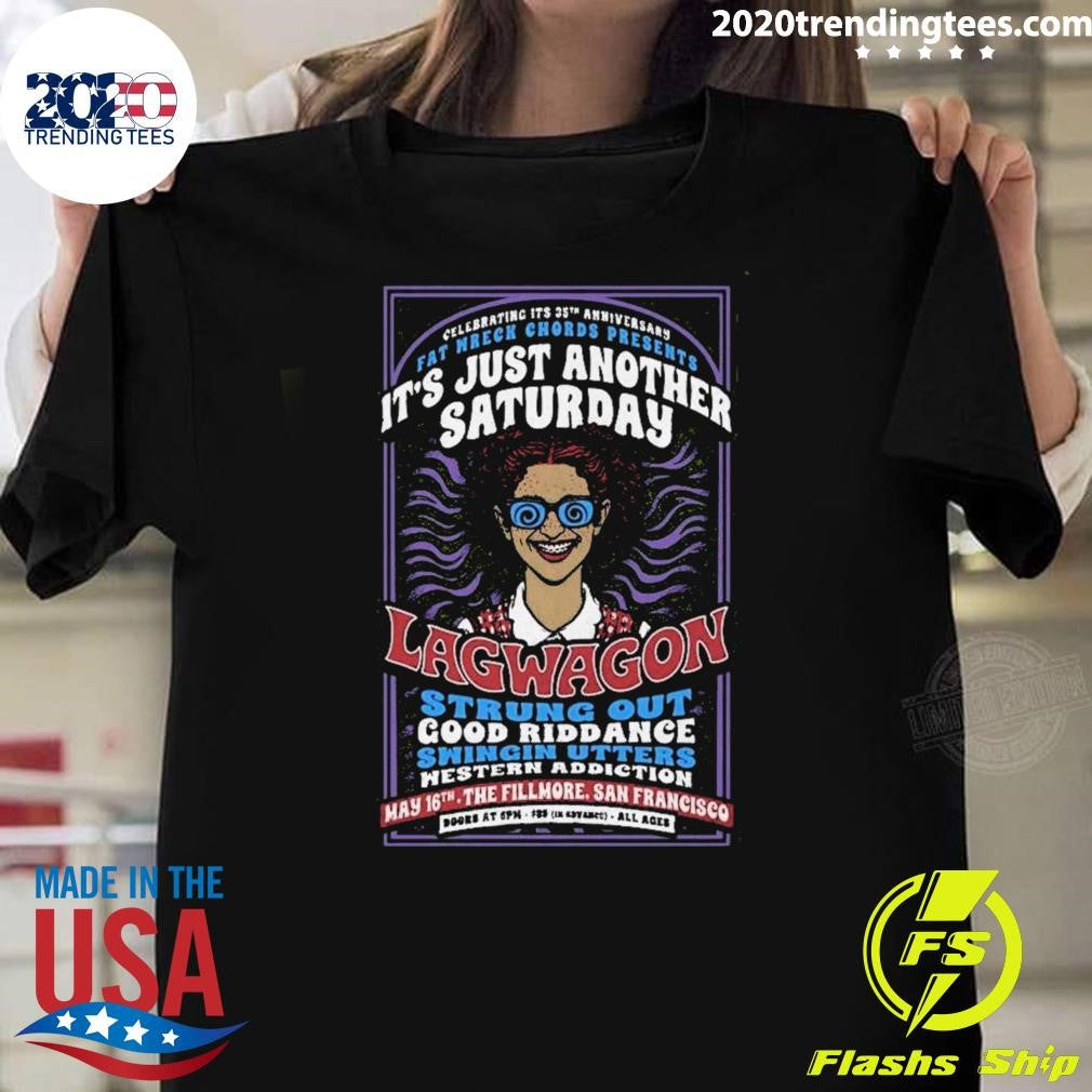 Lagwagon San Francisco, Ca May 16 2026 Tour Poster Shirt Unisex T-shirt, Sweatshirt, Hoodie, Long Sleeve Tee - T-Shirt, Sweatshirt, Hoodie
