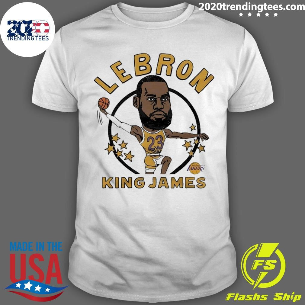 Lakers Lebron King James Player Caricature Shirt Unisex T-shirt, Sweatshirt, Hoodie, Long Sleeve Tee - T-Shirt, Sweatshirt, Hoodie